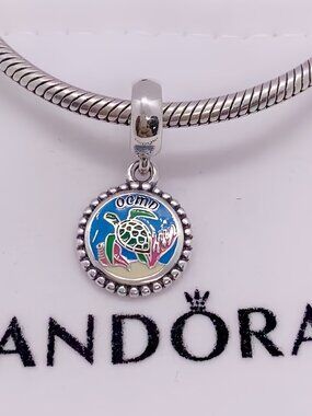 Pandora Custom Ocean City MD Dangle Sea Turtle Charm